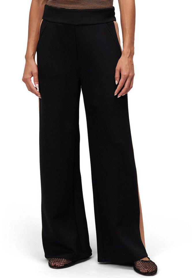 Zero Stoffhose Damen mit Kontraststreifen 30 Inch Plain/ohne Details von Zero