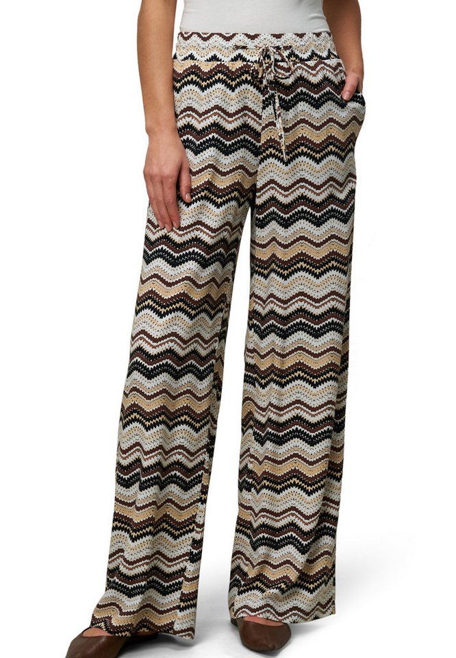 Zero Stoffhose zero Hose mit Zickzackmuster 30 Inch Bindedetail von Zero
