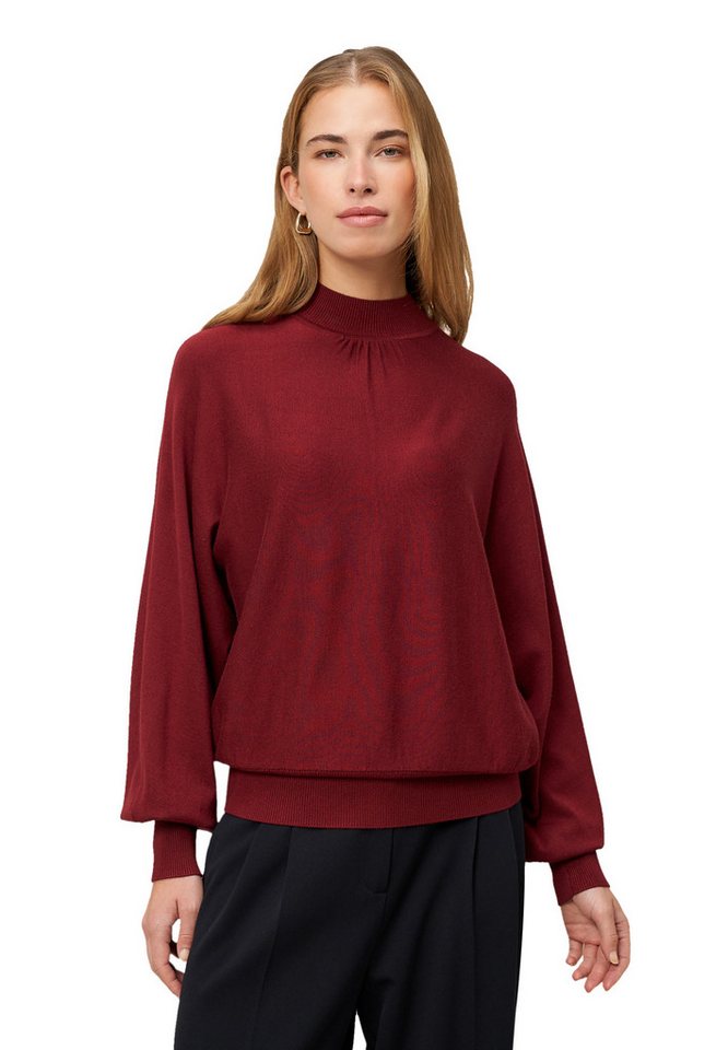 Zero Strickpullover Damen Feinstrickpullover mit Stehkragen (1-tlg) Plain/ohne Details von Zero