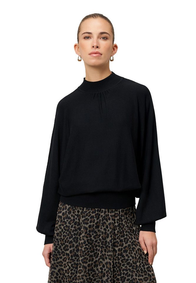 Zero Strickpullover Damen Feinstrickpullover mit Stehkragen (1-tlg) Plain/ohne Details von Zero