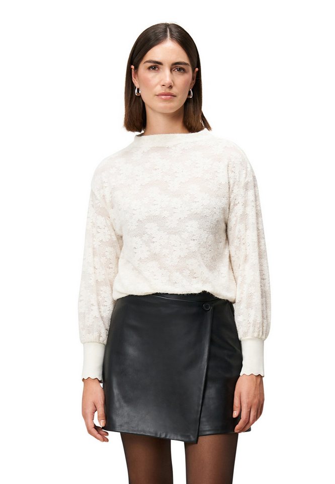 Zero Sweatshirt Damen Sweatshirt mit Blumenspitze weiteres Detail von Zero