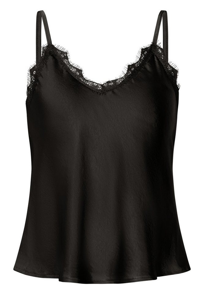 Zero T-Shirt Damen mit Spitze (1-tlg) Plain/ohne Details von Zero