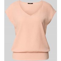 Zero T-Shirt mit V-Ausschnitt und Kappärmeln in Hellrosa, Größe 34 Zero T-Shirt mit V-Ausschnitt und Kappärmeln in Hellrosa, Größe 34 von Zero