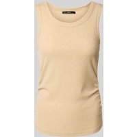 Zero Tanktop aus Viskose-Mix mit Rundhalsausschnitt in Sand, Größe 44 von Zero