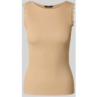 Zero Tanktop in Strick-Optik in Sand, Größe 34 von Zero