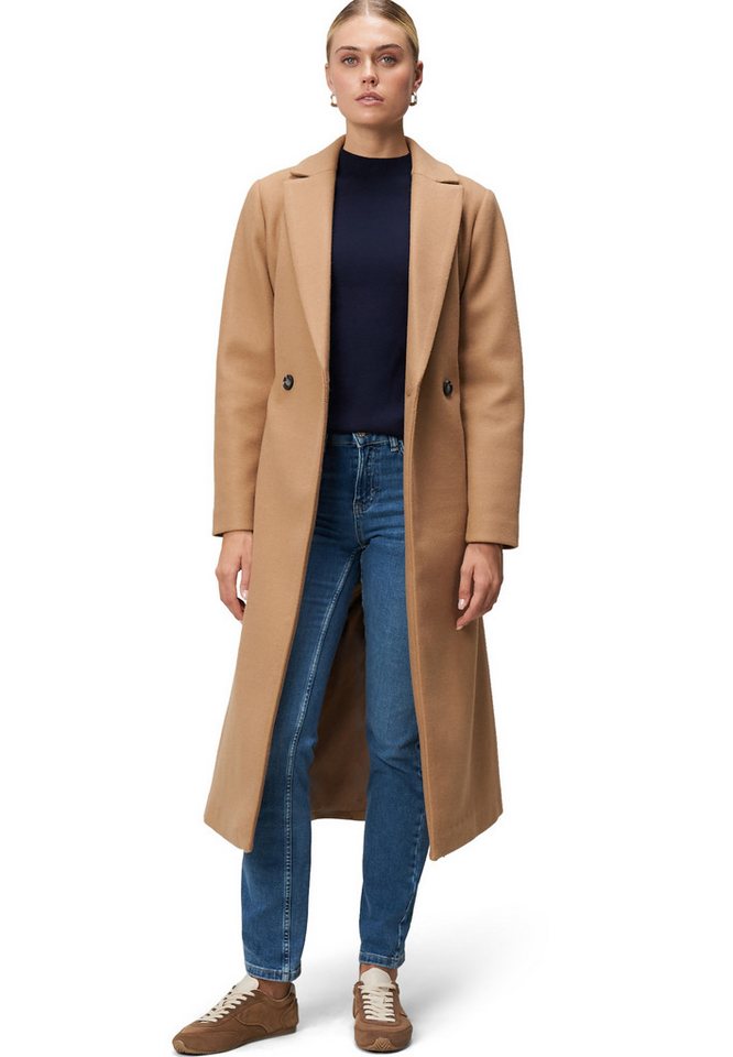 Zero Wintermantel Damen Mantel Wolloptik mit Bindegürtel von Zero