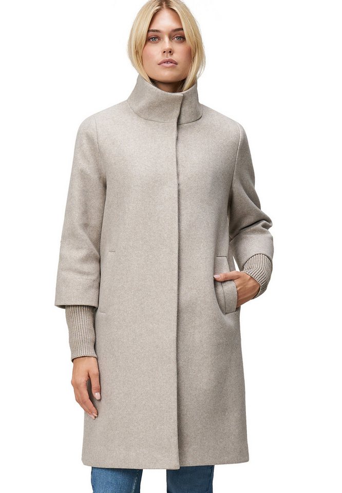 Zero Wintermantel Damen Mantel Wolloptik mit Stehkragen von Zero