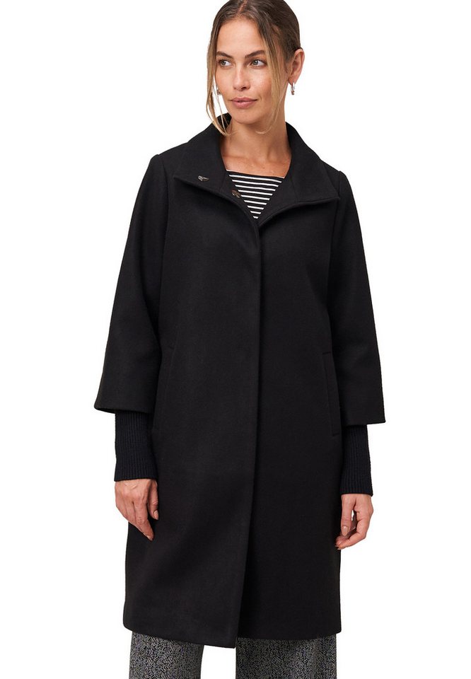 Zero Wintermantel Damen Mantel Wolloptik mit Stehkragen von Zero