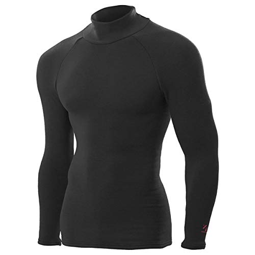 ZEROFIT - Funktionsshirt 'HEATRUB Ultimate' - hochwertiger Baselayer - Mock Neck - Black - Grösse L von ZeroFit
