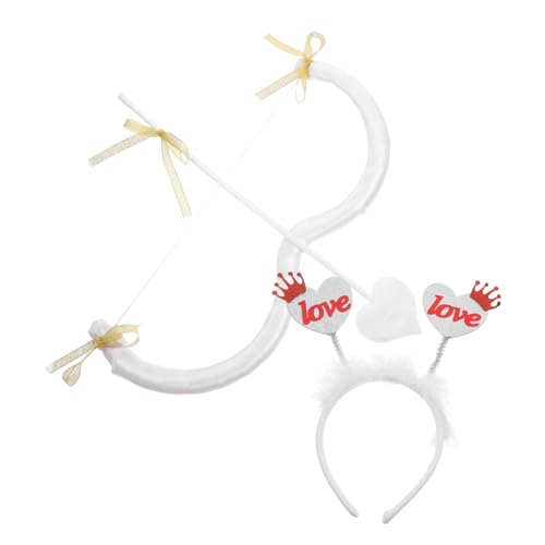 Zerodeko 1 Satz Cupid Kostüm Zubehör für Frauen Valentinstag Bogen Kopfband für Party und Cosplay Robuste Materialien Einzigartiges Design Vielseitig Einsetzbar für Hochzeiten und von Zerodeko