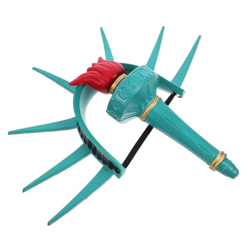 Zerodeko 1 Satz Freiheitsstatue Kostümzubehör Teiliges Kopfband mit Krone und Fackel für Karneval Halloween und Rollenspiele Bequeme für Altersgruppen Sicheres Tragen und Stilvolles von Zerodeko