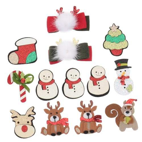 Zerodeko 13stücke Teiliges Weihnachts Haaraccessoires Für Junge Mädchen Bastelmaterialien Für Haarspangen Haarklammern Und Festliche Dekorationen von Zerodeko