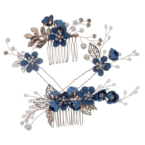 Zerodeko 1Satz Haarkamm mit Strass und Kunstperlen Haarnadeln für Hochzeiten Abendpartys und Besondere Anlässe Teilig Perfekter Haarschmuck für Frauen von Zerodeko