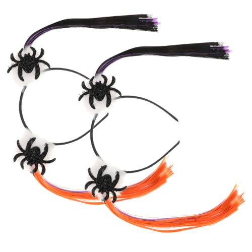 Zerodeko 2 Stück Halloween Haarreif Kürbis Design Kreatives Haarband Kostüm Party Zubehör Komfortabel und Festlich für Mädchen und Karneval von Zerodeko