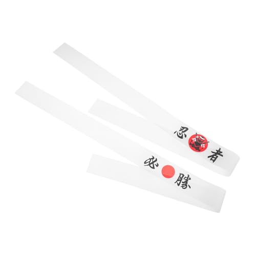 Zerodeko 2stücke Karate Stirnband Aus Japanischem Für Sport Und Kochen Haarbänder Für Herren Und Damen Passend Für Fitness Und Kochkostüme von Zerodeko