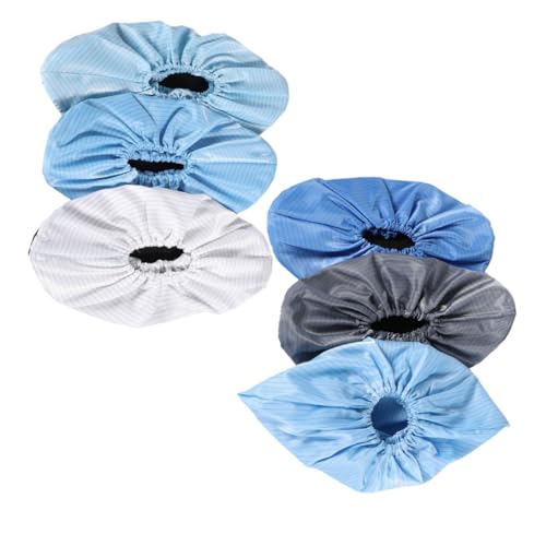 Zerodeko 6 Paare Wiederverwendbare Anti Static Schuhüberzieher rutschfest Staubdicht Atmungsaktiv Fußschutz für Haushalt Labor Schönheitssalon Waschbar von Zerodeko