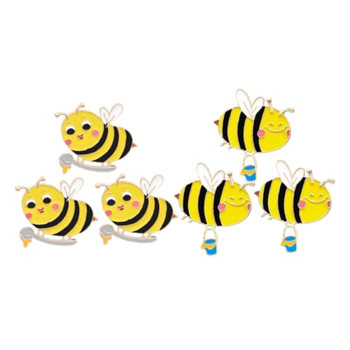 Zerodeko 6 Stück Bienenbroschen Teiliges Niedliches Cartoon Anstecker für Robuste Materialien Dekoration für Kleidung Taschen Perfektes für Partys Anlässe Zerodeko 6 Stück Bienenbroschen Teiliges Niedliches Cartoon Anstecker für Robuste Materialien Dekoration für Kleidung Taschen Perfektes für Partys Anlässe von Zerodeko