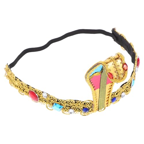 Zerodeko Ägyptisches Schlangen-stirnband Für Damen Ägyptischer Kopfschmuck Party-haarspange Cosplay-kostüm-accessoire Festival-stirnband von Zerodeko