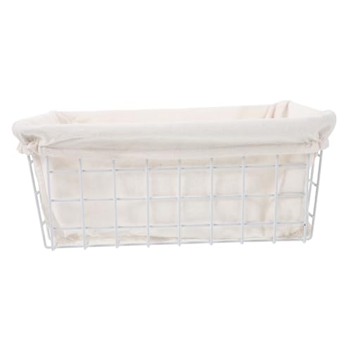 Zerodeko Futter Aufbewahrungskorb Küchenkorb Draht Aufbewahrungskorb Eisenkörbe Gefütterter Organizer von Zerodeko