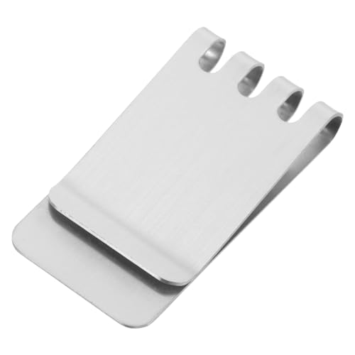 Zerodeko Geldbörse Aus Edelstahl Schlank Stichworte Geldclip -Brieftasche Geldklammer Für Die Brieftasche Clip Gegen Bargeld Geldscheinklammer Aufbewahren Geldhalter Rostfreier Silber von Zerodeko