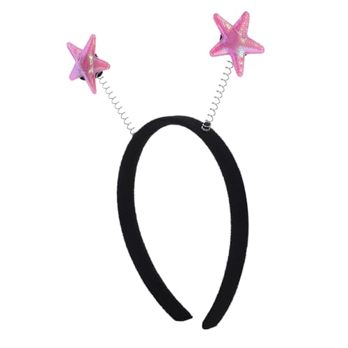 Zerodeko Glitzerndes Stern Haarband Damen Leichtes Party Accessoire Dekorativer Haarreifen für Geburtstag Modisches Stirnband für Mädchen und Frauen Auffälliges Kopfschmuck von Zerodeko