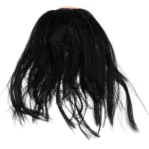 Zerodeko Halloween Glatzenperücke mit Langen Schwarzen Haaren und Kahler Kappe für Männer Realistische Cosplay Kopfbedeckung für Kostümpartys und Fasching Zerodeko Halloween Glatzenperücke mit Langen Schwarzen Haaren und Kahler Kappe für Männer Realistische Cosplay Kopfbedeckung für Kostümpartys und Fasching von Zerodeko