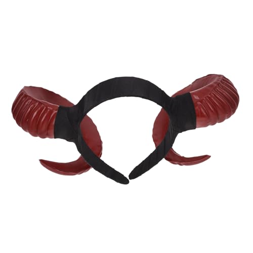 Zerodeko Halloween Hörner Haarband Für Cosplay Gothic Stil Schafhorn Kostüm Kopfschmuck Für Frauen Und Männer Accessoire Für Partys Und Besondere Anlässe von Zerodeko