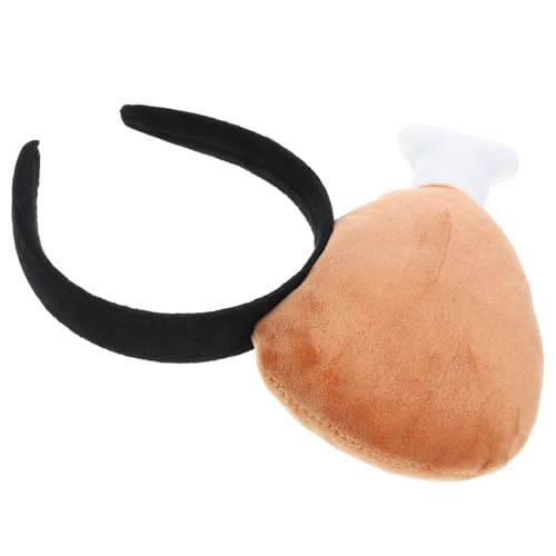 Zerodeko Hühnchenbein Haarschmuck Lustiges Cosplay Stirnband für Partys Haaraccessoire für Sommerfestlichkeiten Sicher und von Zerodeko