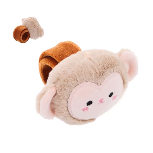 Zerodeko Kuscheliges Monkey Slap Armband Plüschspielzeug für Kindergeburtstagsfeiern Süßes Tierdesign Mitgebsel für Feiern und Besondere Anlässe Passt für Handgelenke von Zerodeko