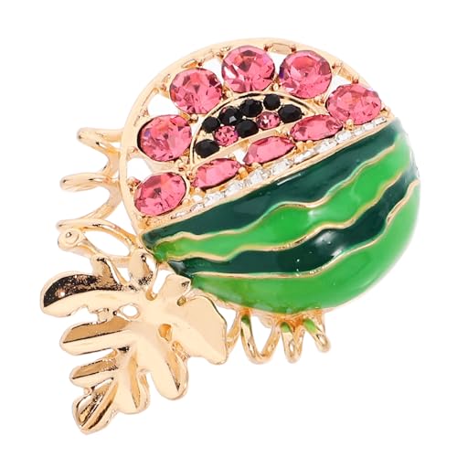 Zerodeko Mini Wassermelonen Brosche Anstecknadel für Damen Cartoon Design für Pullover Kleider und Schals für Partys und Besondere Anlässe von Zerodeko