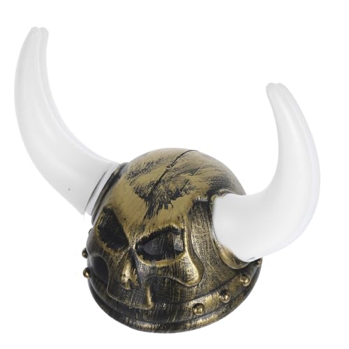 Zerodeko Römischer Kriegerhelm mit Hörnern Lustiger Kostümhut für Partys Karneval Halloween Einzigartiges Accessoire für Erwachsene Sicher zu Historischer Partyspaß von Zerodeko