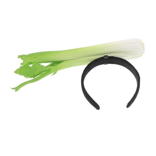 Zerodeko Sellerie-haarreif Im Rustikalen Farm-stil Realistisches Pflanzen-kostümzubehör Für Partys Und Foto-requisiten Passend Für Erwachsene von Zerodeko