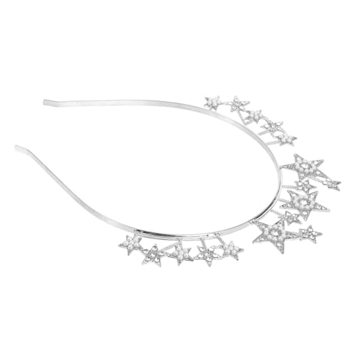 Zerodeko Sternen Krone Haarreif für Damen Funkelndes Strass Tiara Haarband aus Zinklegierung Eleganter Kopfschmuck für Hochzeiten Partys und Feiern Luxuriöses Accessoire für Besondere von Zerodeko