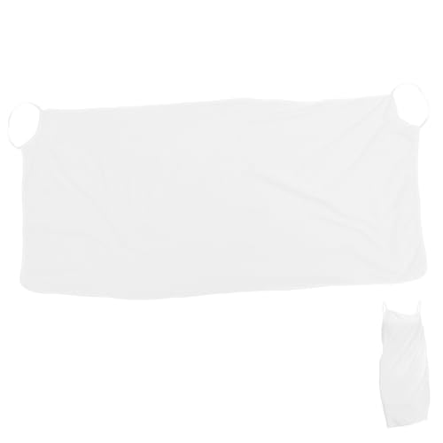 Zerodeko Tragbares Mikrofaser Badetuch für Damen Schulterträger Bademantel Einheitsgröße Hautfreundlich Saugfähig nach Dem Duschen oder Schwimmen Weiß von Zerodeko