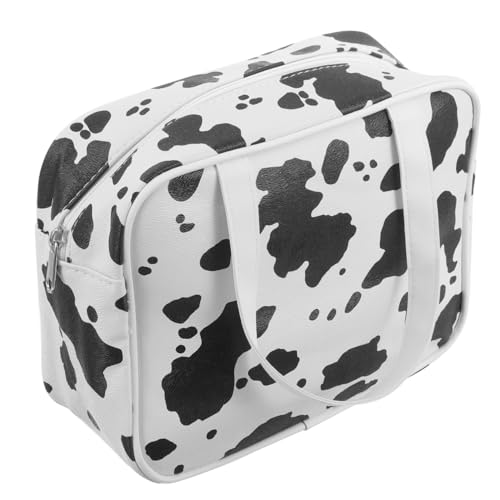 Zerodeko wasserdichte Reise Kosmetiktasche aus PU Handtasche mit Tragegriff Leichter Kulturbeutel für Outdoor Makeup Aufbewahrung Tragbar und Multifunktional für Damen und Herren von Zerodeko