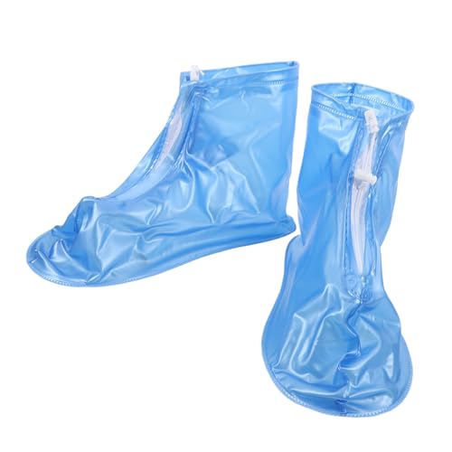 Zerodeko wasserdichte rutschfeste Gummi Überschuhe Wiederverwendbare Dicke Regenüberzieher für Damen und Herren Strapazierfähige Schuhüberzüge mit Verbesserter Trittsicherheit Outdoor von Zerodeko