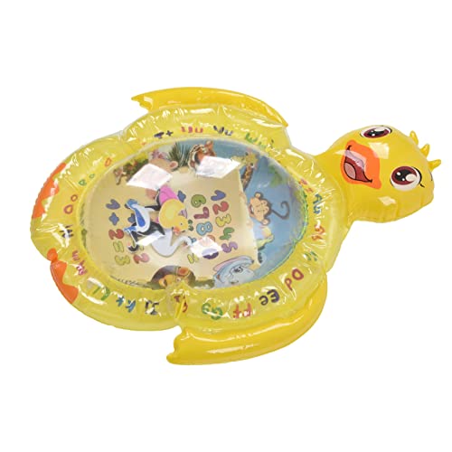 Aufblasbare Wassermatte für den Bauch, aufblasbare Wassermatte in Form einer gelben Ente, Spielzeug für Säuglinge und Kleinkinder, lustiges Aktivitätszentrum für Ihr Baby von Zerodis