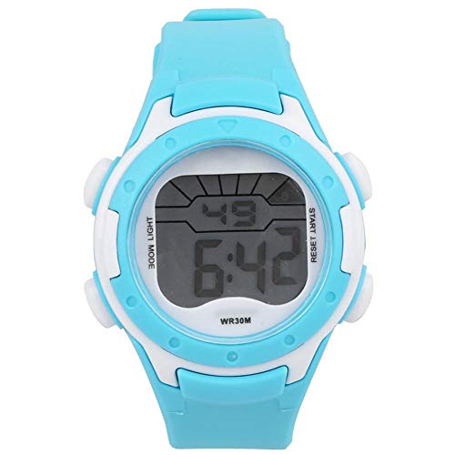 Zerodis Armbanduhr, Kindersport Einfache Digitaluhren Multifunktionale wasserdichte Armbanduhren im Freien Geschenk für Kinder Mädchen Jungen(Cyan) von Zerodis