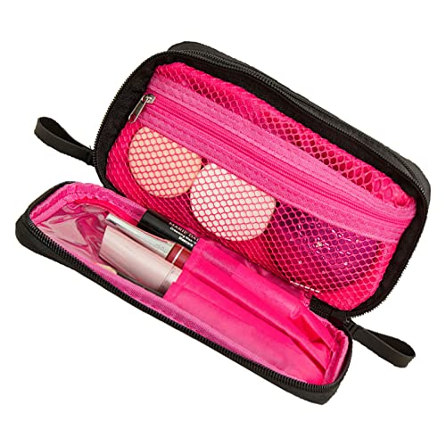Zerodis Aufbewahrungsbeutel Zip -Schließfach Tragbarer Kosmetikspeicher Hülle Frauen Toilettenbeutel für Reisegröße Shampoo Conditioner Pinsel Set Make -up Zubehör Travel Make up Tasche Set Zubehör von Zerodis