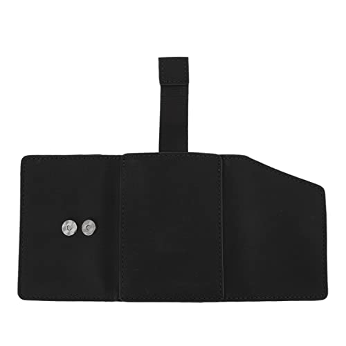 Zerodis Minimalistischer Kartenhalter, Tragbare Dreifach Faltbare Lederbrieftasche mit Großem Fassungsvermögen für den Alltag (Schwarz) von Zerodis