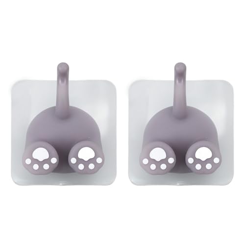 Zerodis Zahnbürstenhalter für, Zahnbürstenhalter für Babys, 2 Stück, Bezauberndes Cartoon-Tier-Design, Wandmontage, kein Bohren, mit Einzigartigem Schwanz Zur Aufbewahrung Im (Kätzchenschwanzform) Zerodis Zahnbürstenhalter für, Zahnbürstenhalter für Babys, 2 Stück, Bezauberndes Cartoon-Tier-Design, Wandmontage, kein Bohren, mit Einzigartigem Schwanz Zur Aufbewahrung Im (Kätzchenschwanzform) von Zerodis