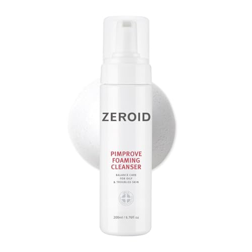 ZEROID Pimprove Foaming Cleanser Gesichtsreiniger in Schaumform für fettige und empfindliche Haut, Gesichtsreinigung für Frauen und Männer, 200 ml ZEROID Pimprove Foaming Cleanser Gesichtsreiniger in Schaumform für fettige und empfindliche Haut, Gesichtsreinigung für Frauen und Männer, 200 ml von Zeroid