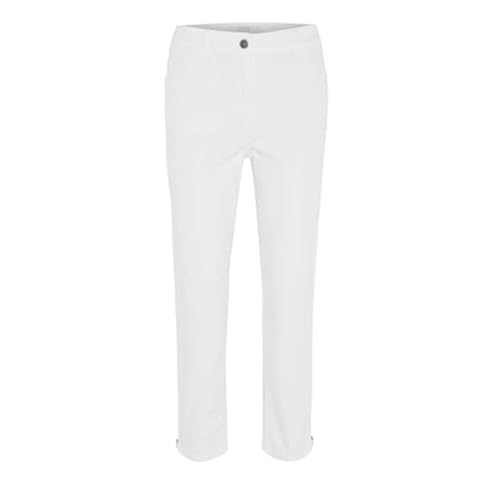 ZERRES Style GRETA – Bequeme, unsichtbaren Gummibund Jeanshose, Gerade geschnittenes Bein Farbe Weiss Größe 48 kurz von Zerres
