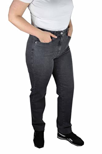 ZERRES Style TINA – Stretchige Jeans,bequeme Oberschenkelweite und gerades Bein Farbe Dunkelgrau Größe 48 von Zerres