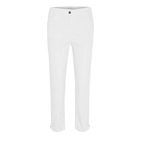 ZERRES Style TINA – Stretchige Jeans,bequeme Oberschenkelweite und gerades Bein Farbe Weiss Größe 38 kurz von Zerres