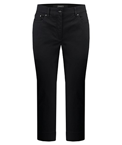 Zerres Damen Hose Cora 6/8" schwarz (15) 44 von Zerres