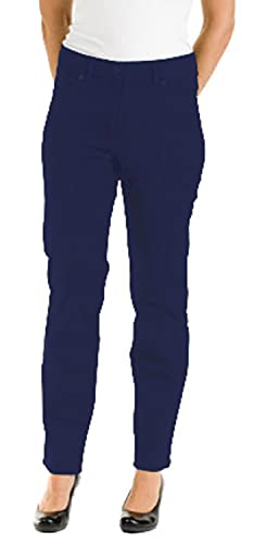 Zerres Damen Jeans CORA Straight Fit Comfort S Bi-Elastisch Stretch, Größe:44;Farbe:69 MARINENAVY von Zerres