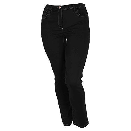 Zerres Damen Jeans GINA Straight Fit Tencel Denim, Größe:23;Farbe:09 Black von Zerres