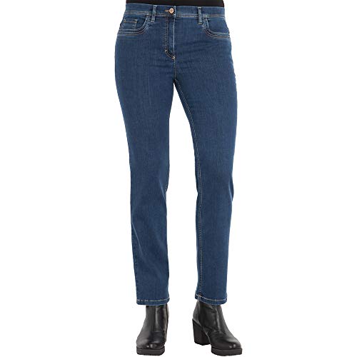 Zerres Damen Jeans GINA Straight Fit Tencel Denim, Größe:44;Farbe:68 STONEBLUE von Zerres