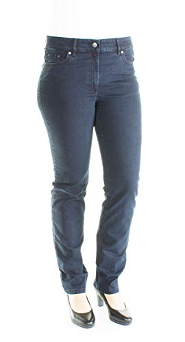 Zerres Style CORA, stretchige Jeans, Gerade geschnittenes Bein mit Strass auf Gesäßtaschen Farbe Blue Größe 40 von Zerres